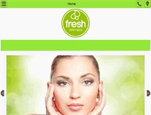 Tablet Screenshot of freshskinspa.com.au